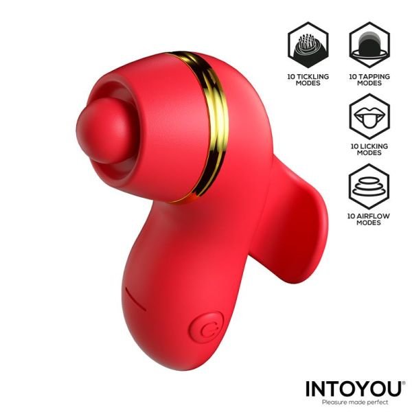 IntoYou Beeny estimulador con 4 cabezales, succión y golpeteo