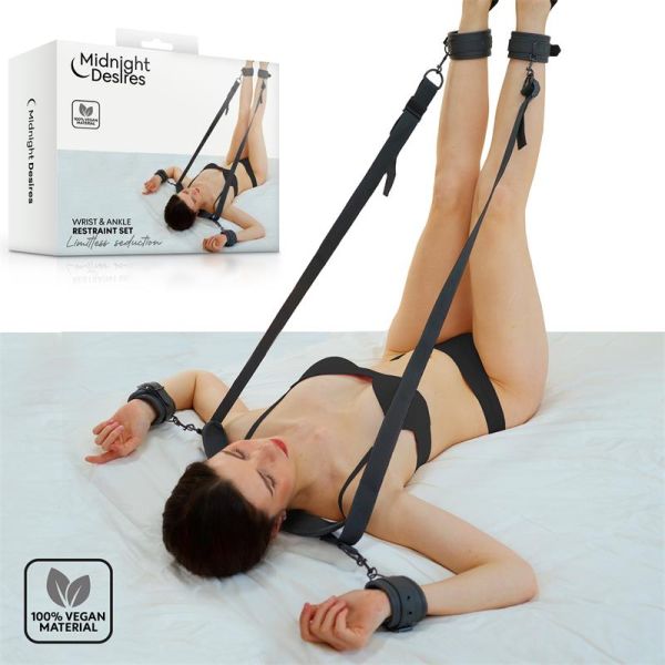 Midnight Desires set de restricción con soporte de cuello