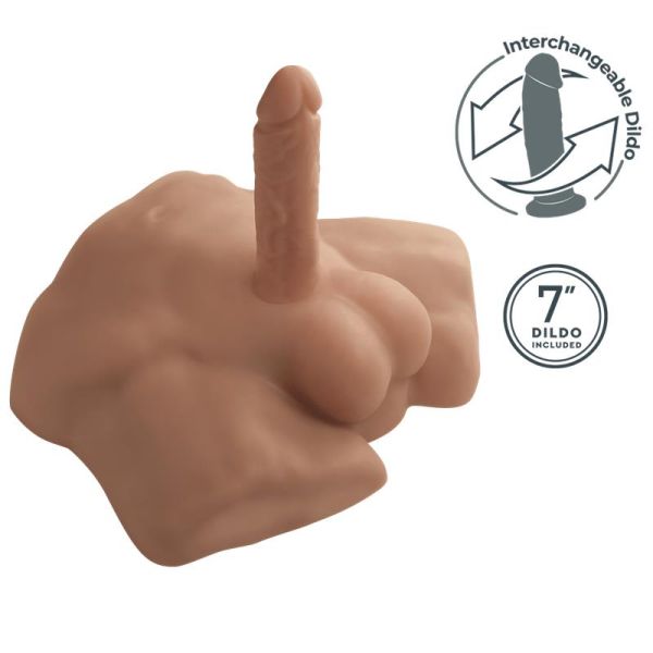 SilexD Apollo S medio torso silicona líquida caramelo 7"