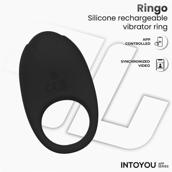 IntoYou Ringo anillo vibrador (negro)