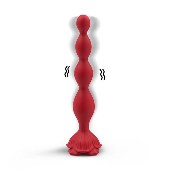 Urban Sky Vibrating Anal Beads with (Rose Base)