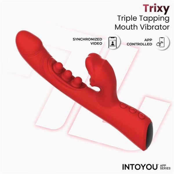 Vibrador IntoYou Trixy con Vibración, Mordida y Aplicación