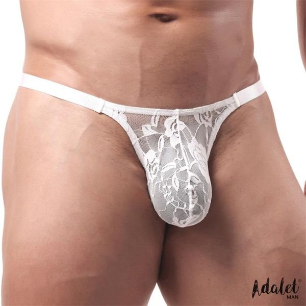 Adalet Man Luca Lace Thong (Blanco)