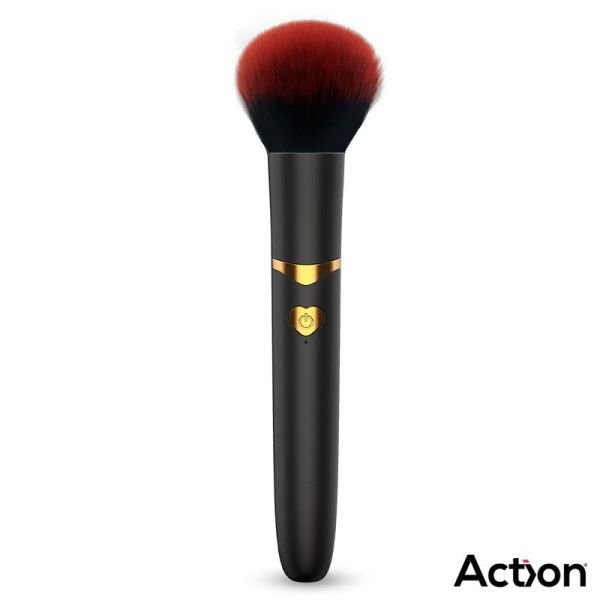 Action Secret Noir brocha de maquillaje vibradora (negro)