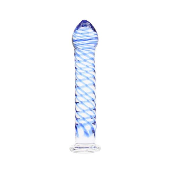 Chisa Twisted Lover dildo de cristal en espiral 7,1"