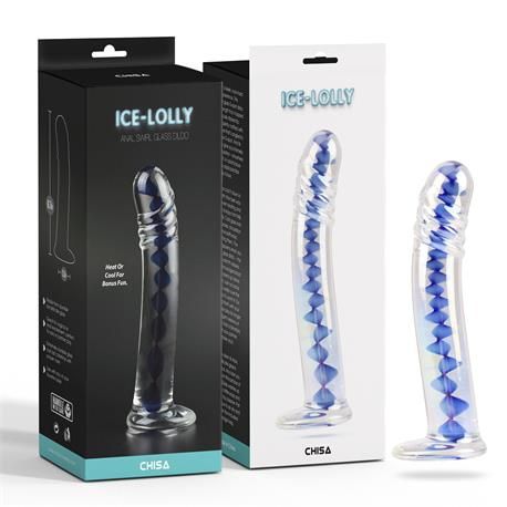 Chisa Anal Swirl dildo de cristal en espiral 6,7"