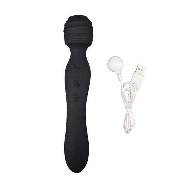 Chisa Dual Ended Massager Vibrador Varita (Negro)