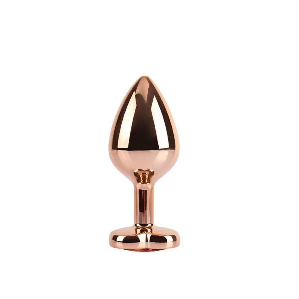 Chisa Rose Gold Heart Plug anal Talla M