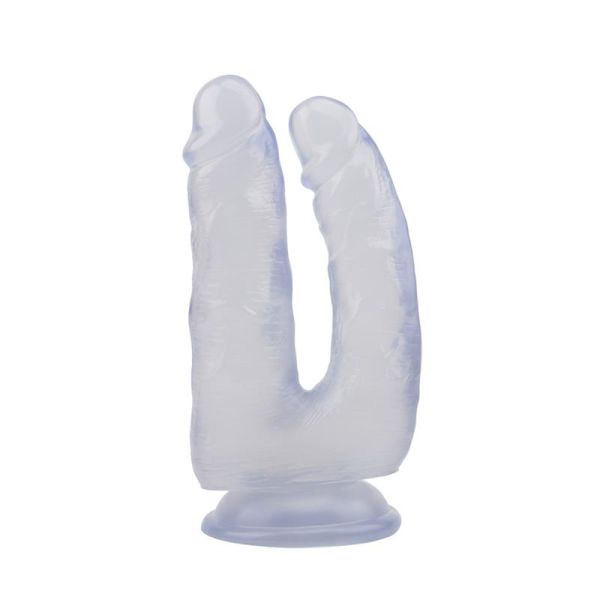 Chisa Dildo Doble 6.3 pulgadas - 18cm Transparente