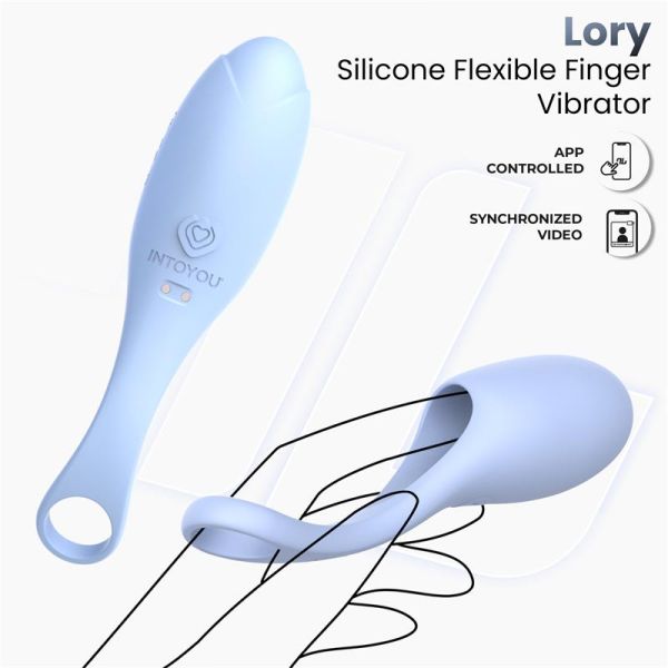 IntoYou Lory vibrador de dedo flexible con control por app