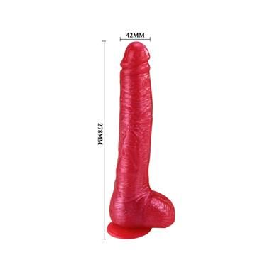 Baile dildo con ventosa rosa