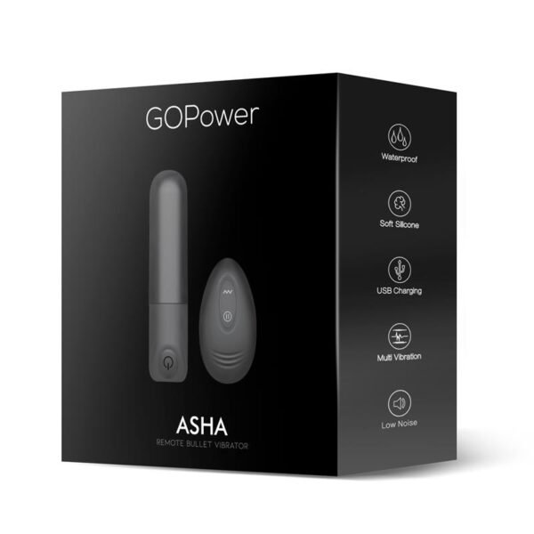 Asha Bala Vibradora con Control Remoto USB Silicona - Imagen 8