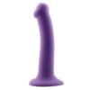 Bouncy Dildo Silicona Líquida Hiper Flexible 6.5 - 16.5 cm Talla S Púrpura - Imagen 3
