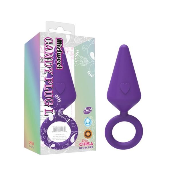 Plug Anal Candy Plug L Silicona Purpura - Imagen 2