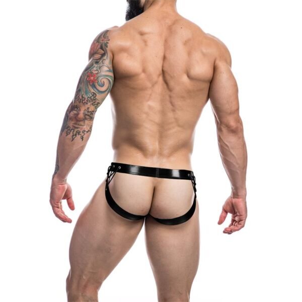 C4M14 Suspendorio Desire Leatherette Negro XL - Imagen 2