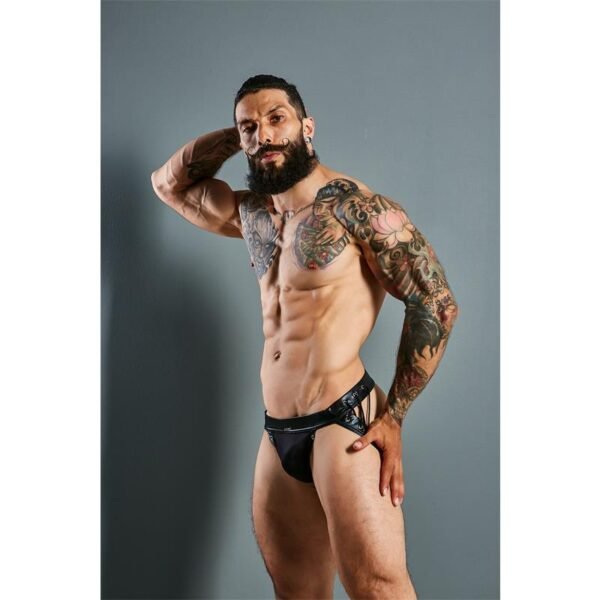 C4M14 Suspendorio Desire Leatherette Negro XL - Imagen 5
