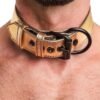 Collar con Correa Bondage Dorado - Imagen 4