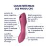 Curvy Trinity 3 Vibrador y Succionador Triple Estimulación USB Rojo - Imagen 3