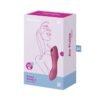 Curvy Trinity 3 Vibrador y Succionador Triple Estimulación USB Rojo - Imagen 4