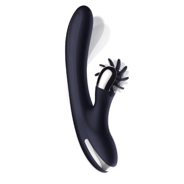 Darkspace Vibrador con Lenguas Rotadora y Movimiento Finger Azul - Imagen 2