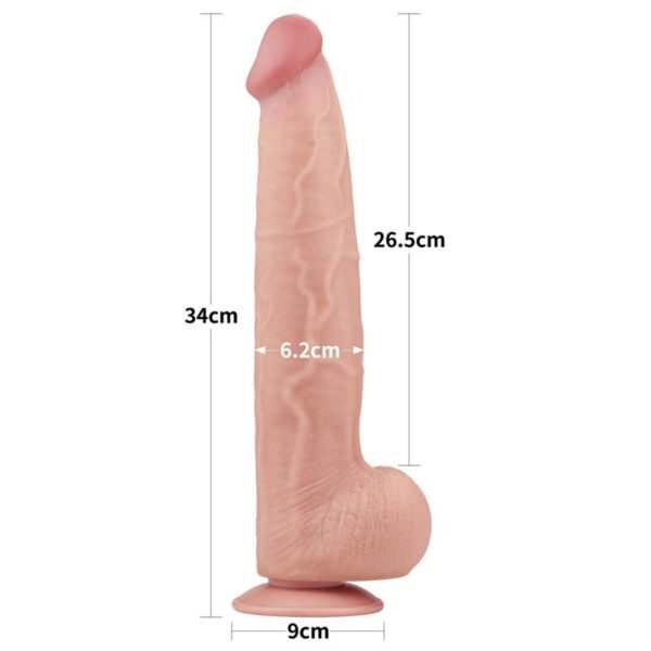 Dildo Dual Layer Piel Retractil 13.5 - Imagen 10