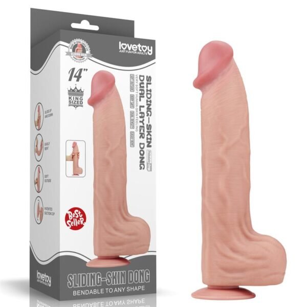 Dildo Dual Layer Piel Retractil 14 - Imagen 11