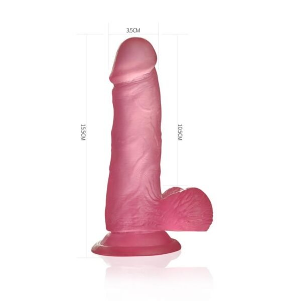 Dildo Jelly Studs 6 Rosa - Imagen 7