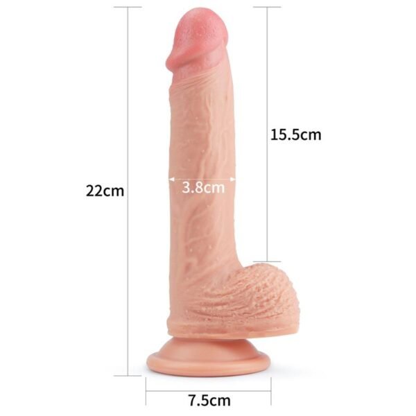 Dildo Nature 8.5 Silicona Líquida Natural - Imagen 8