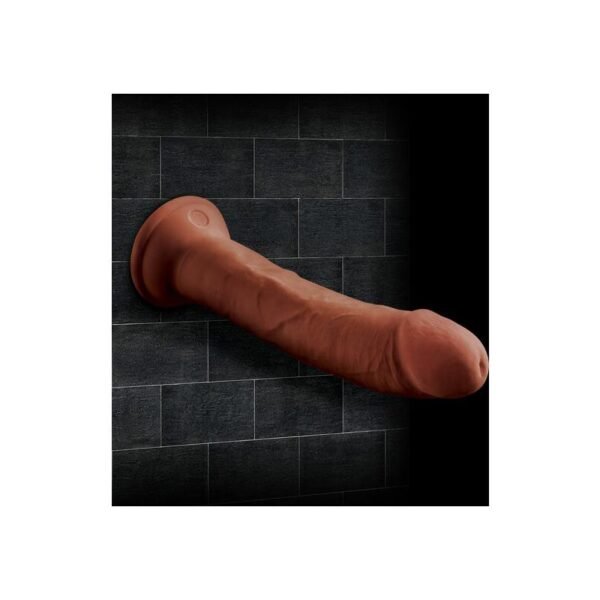 Dildo Triple Densidad 8 Bronceado - Imagen 5