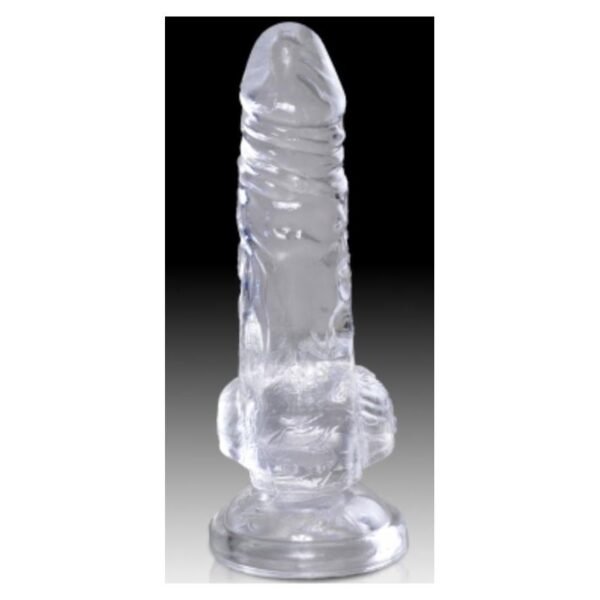 Dildo Realista con Testiculos 4 Transparente - Imagen 2