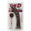 Dual Density Dildo RaginD 10 Ultraskyn Chocolate - Imagen 3