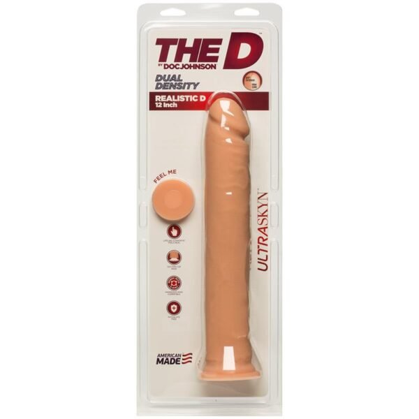 Dual Density Dildo Realistic D 12 Ultraskyn Vanilla - Imagen 2