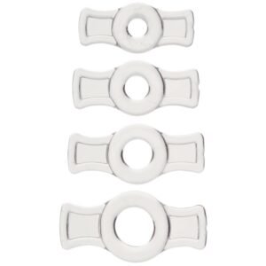 Elastic Cockring Set of 4 Clear