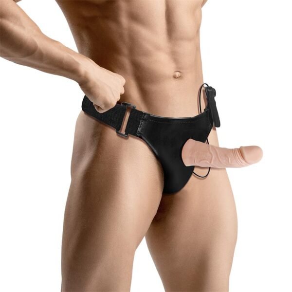 Eleto Arnés con Dildo Hueco Desmontable, Vibración y Control Remoto - Imagen 3