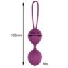 Garbo Bola Doble Kegel Silicona Púrpura - Imagen 4