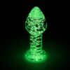 Plug Anal de Cristal que Brilla en la Oscuridad - Imagen 2