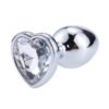 Plug Anal con Joya de Corazón Blanco Talla L - Imagen 5
