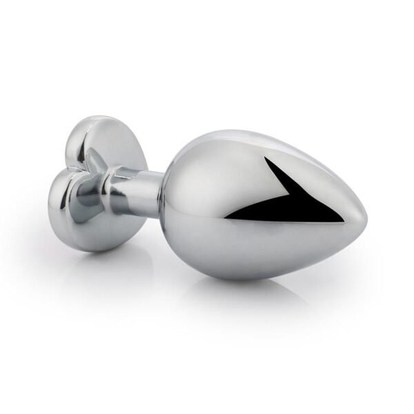 Plug Anal con Joya de Corazón Blanco Talla M - Imagen 6