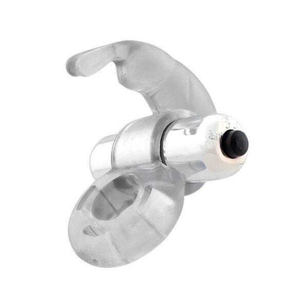 Horizon Anillo Vibrador con Conejito Transparente - Imagen 3