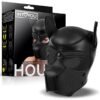 Hound Máscara de Perro Neopreno Hocico Extraíble Negro Talla Única