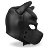 Hound Máscara de Perro Neopreno Hocico Extraíble Negro Talla Única - Imagen 4