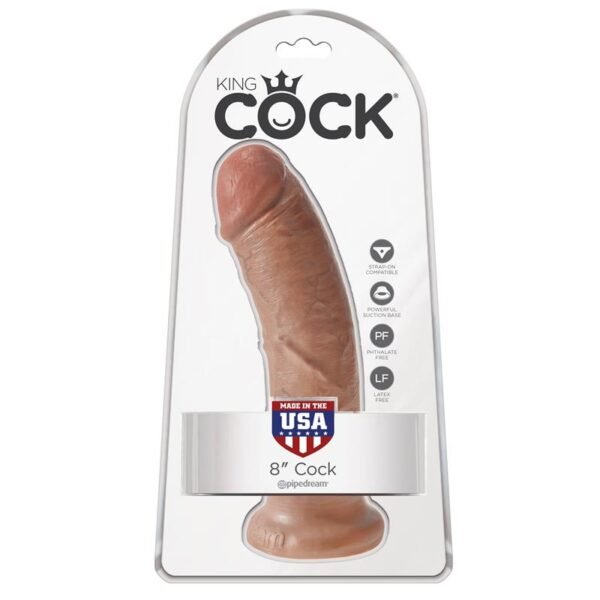 King Cock Pene de 8 - Bronceado - Imagen 2