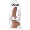 King Cock Pene con Testículos de 9 - Bronceado - Imagen 2
