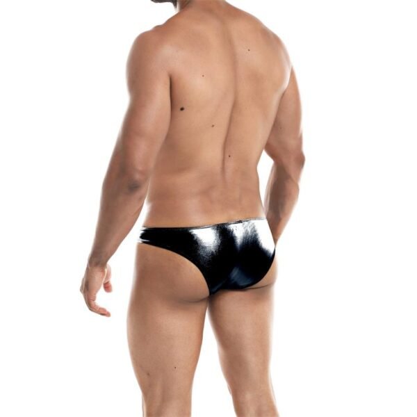 Slip Bikini de Corte Bajo Provocative Negro Skai M - Imagen 2