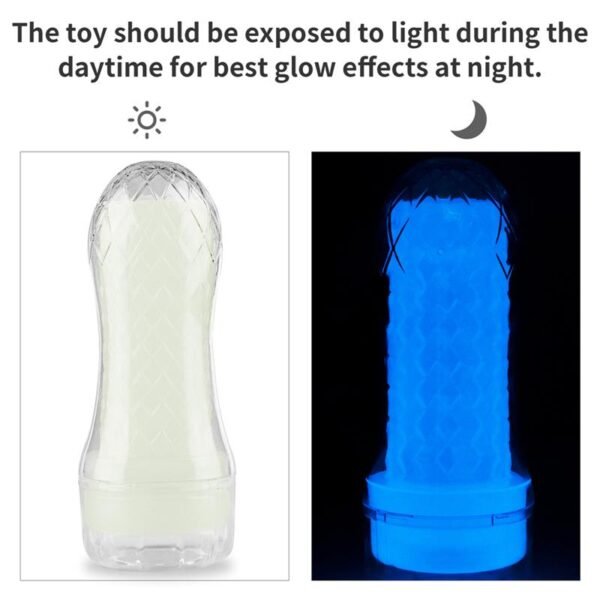 Masturbador Masculino Lumino Luz Azul - Imagen 10