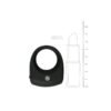Anillo para Pene con Vibración Silicona - Negro - Imagen 4
