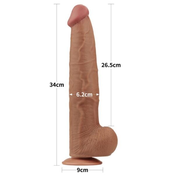 Dildo Dual Density Piel Deslizante 13.5 - Imagen 13