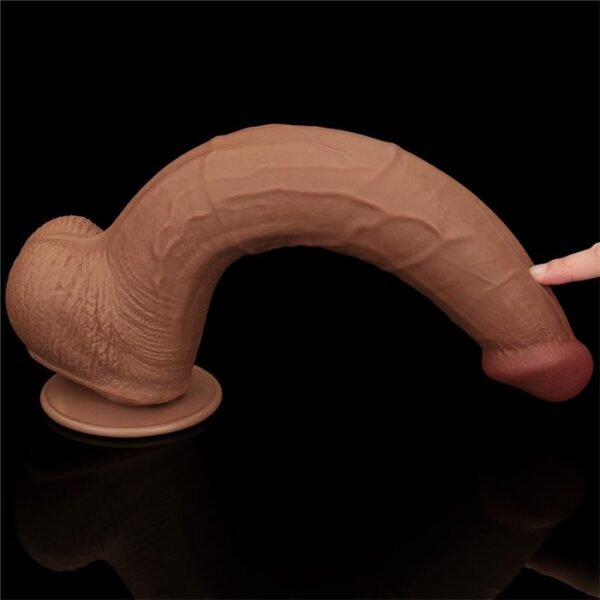 Dildo Dual Density Piel Deslizante 13.5 - Imagen 4