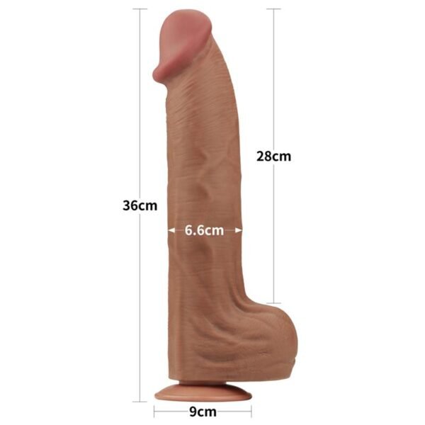 Dildo Dual Density Piel Deslizante 14 - Imagen 13