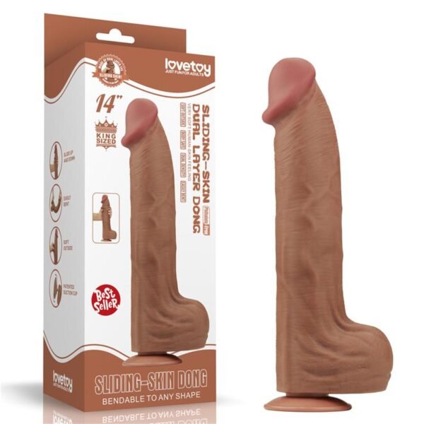 Dildo Dual Density Piel Deslizante 14 - Imagen 14
